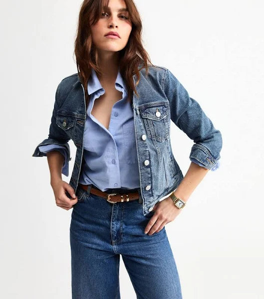 VitaNorr™ - Dam jeansjacka i mellanblå tvätt
