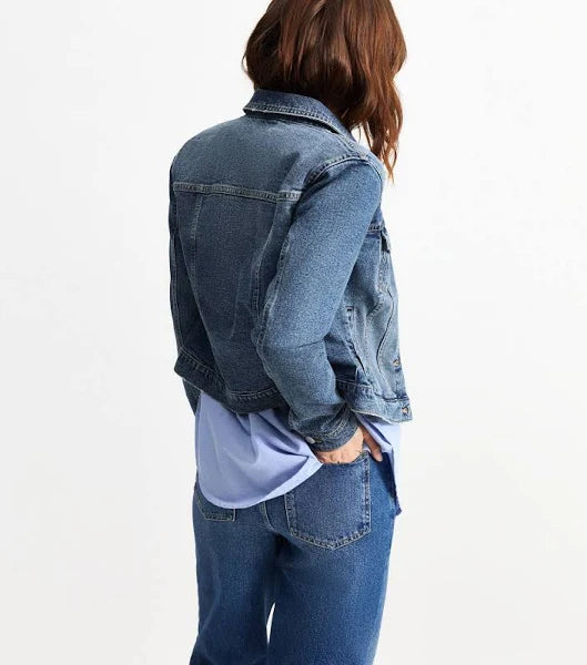 VitaNorr™ - Dam jeansjacka i mellanblå tvätt